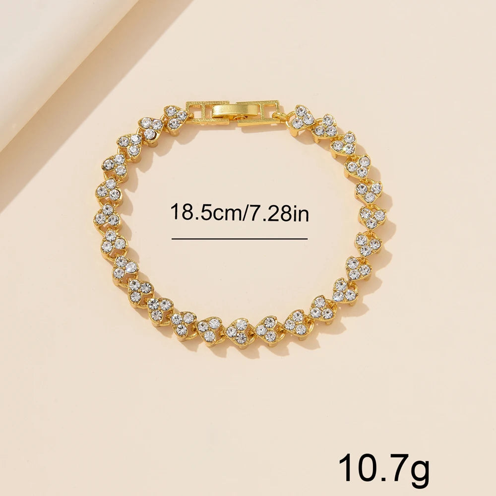 Luxury 6-Piece Gold Jewelry Gifts Set — Gold-Plated Watch, Bracelets，Necklace& Earrings|Gemspire