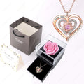 Handcrafted Pink Heart Pendant Necklaces – Gift Box Set