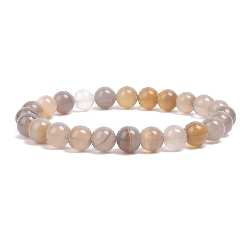Natural Elemental Energy Crystals Beaded Bracelets