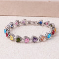 Luxurious Colorful Zirconia Bracelets Women  Charm Jewelry