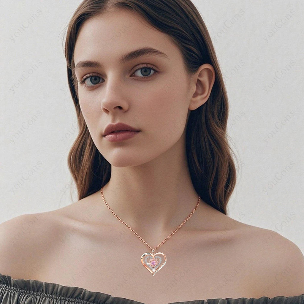 Handcrafted Pink Heart Pendant Necklaces – Gift Box Set