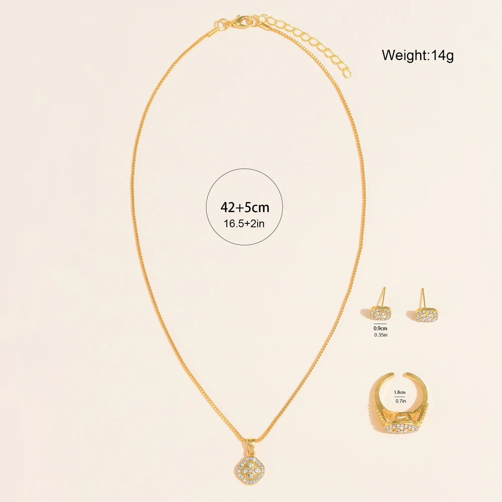 Luxury 6-Piece Gold Jewelry Gifts Set — Gold-Plated Watch, Bracelets，Necklace& Earrings|Gemspire