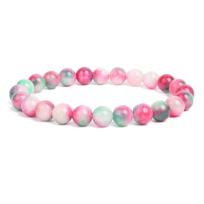 Natural Elemental Energy Crystals Beaded Bracelets